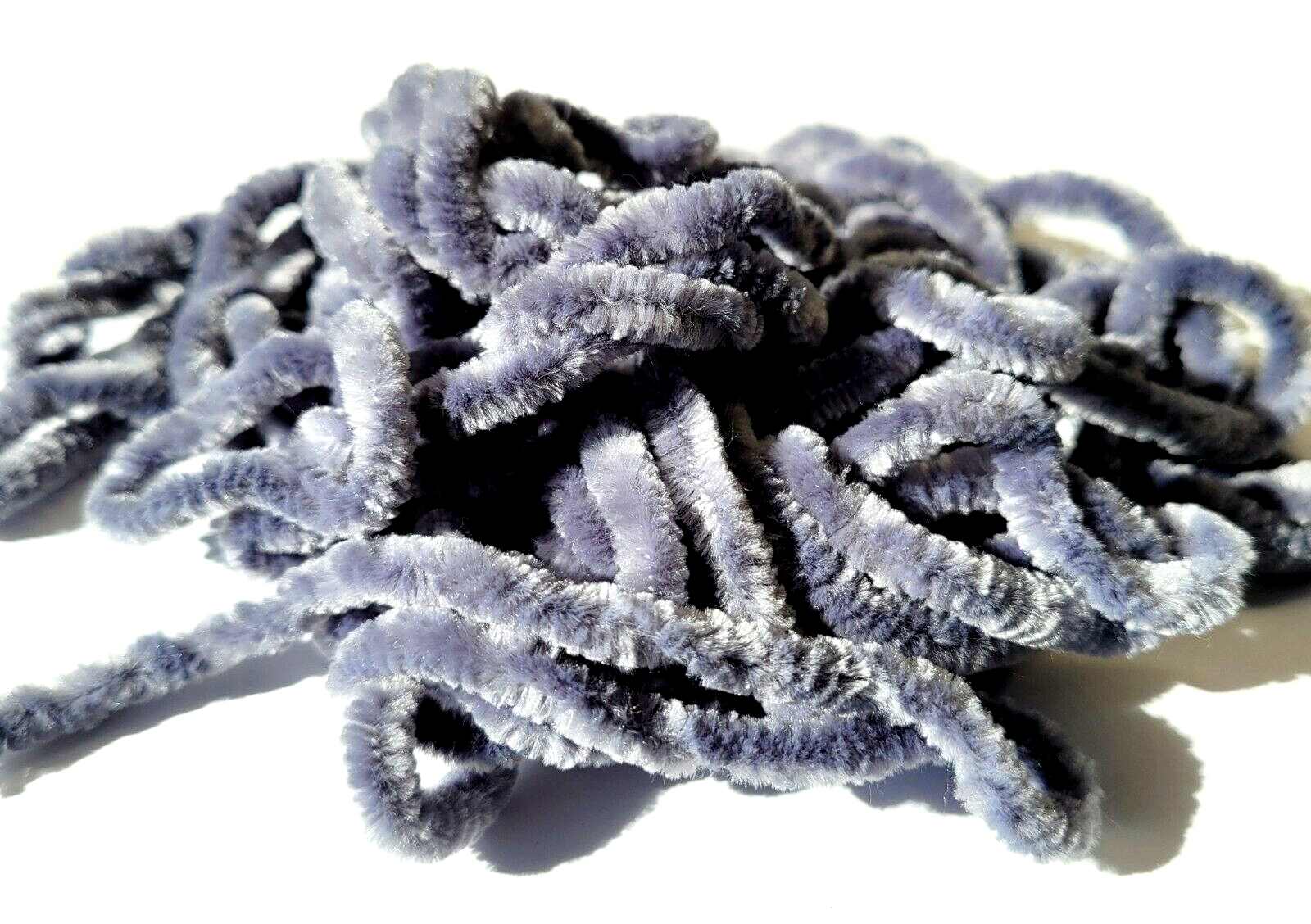 CHENILLE - GRAY - Medium - 3-4mm - 5 Yard Pack - Fly & Jig Tying Material - NEW!