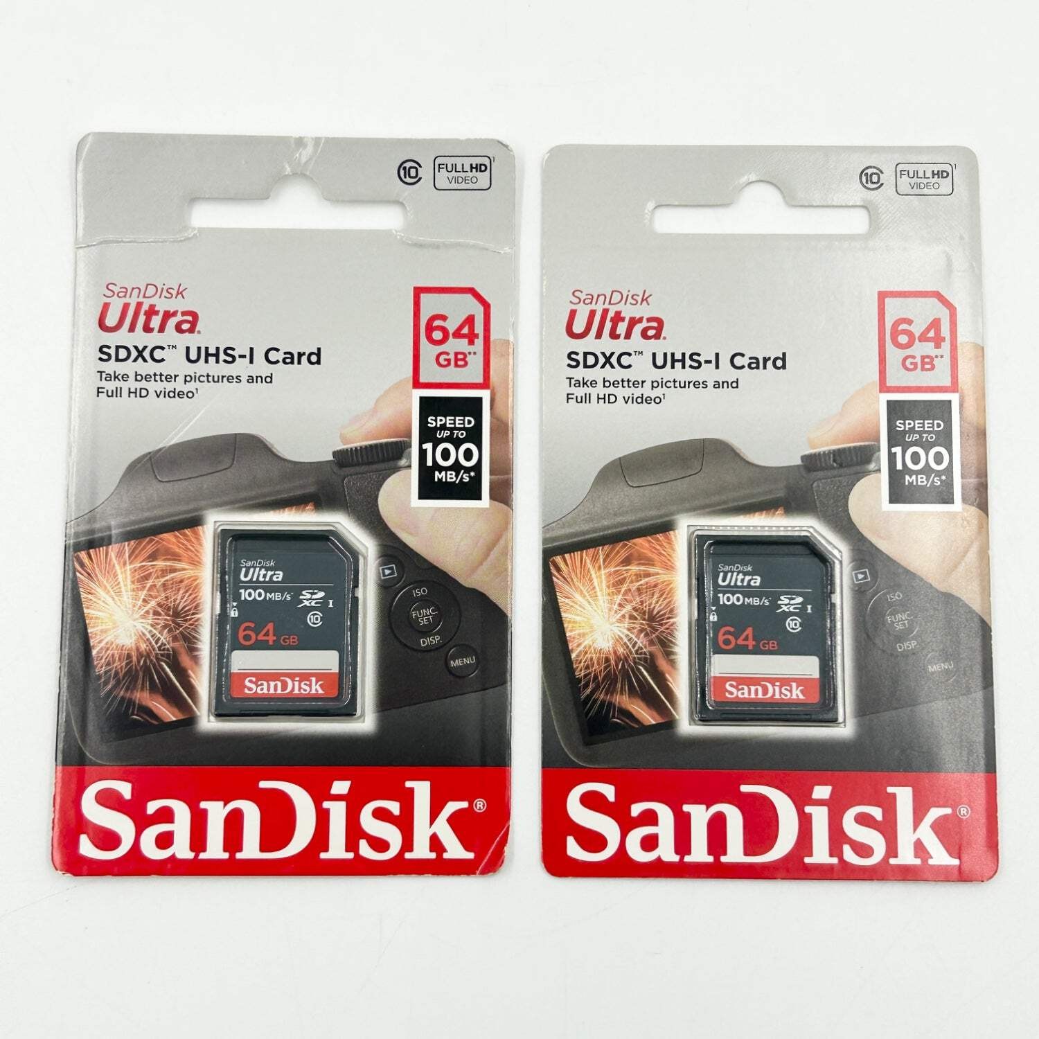 New Lot of 2 SanDisk Ultra SDXC UHS-I Memory Card SDSDUNR-064G-GN3IN