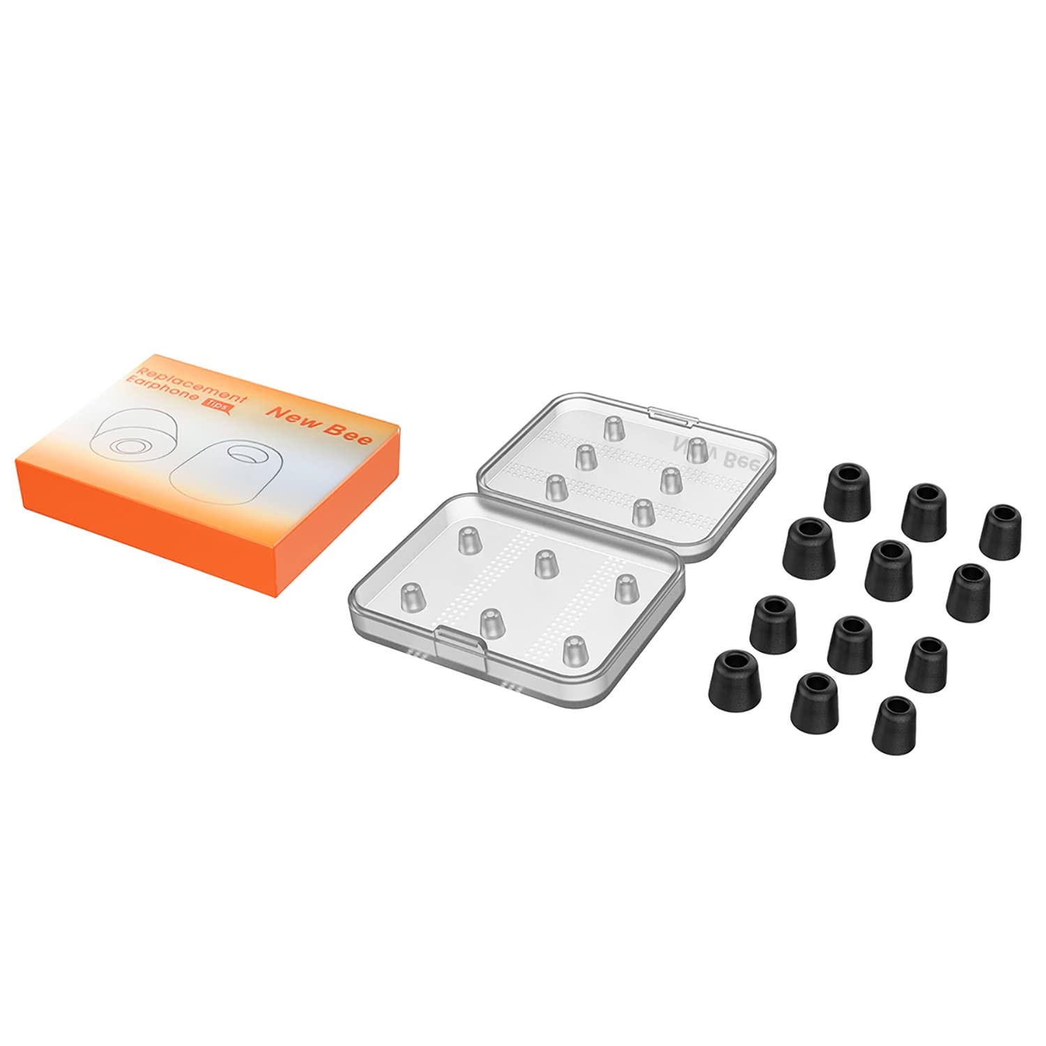 Replacement Earbud Tips - 12pcs Memory Foam Noise Blocking for In-Ear Headphones