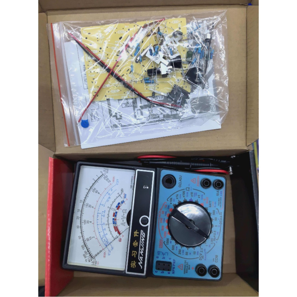 MF47 Multimeter Kit for DC AC Voltage Current Resistance Capacitance Testing