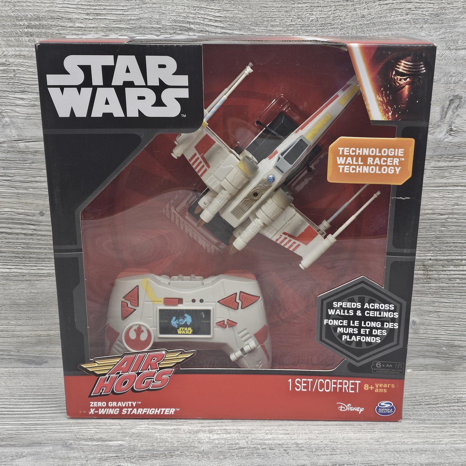 Star Wars Air Hogs Zero Gravity X-Wing Starfighter Wall Racer RC Toy Vehicle