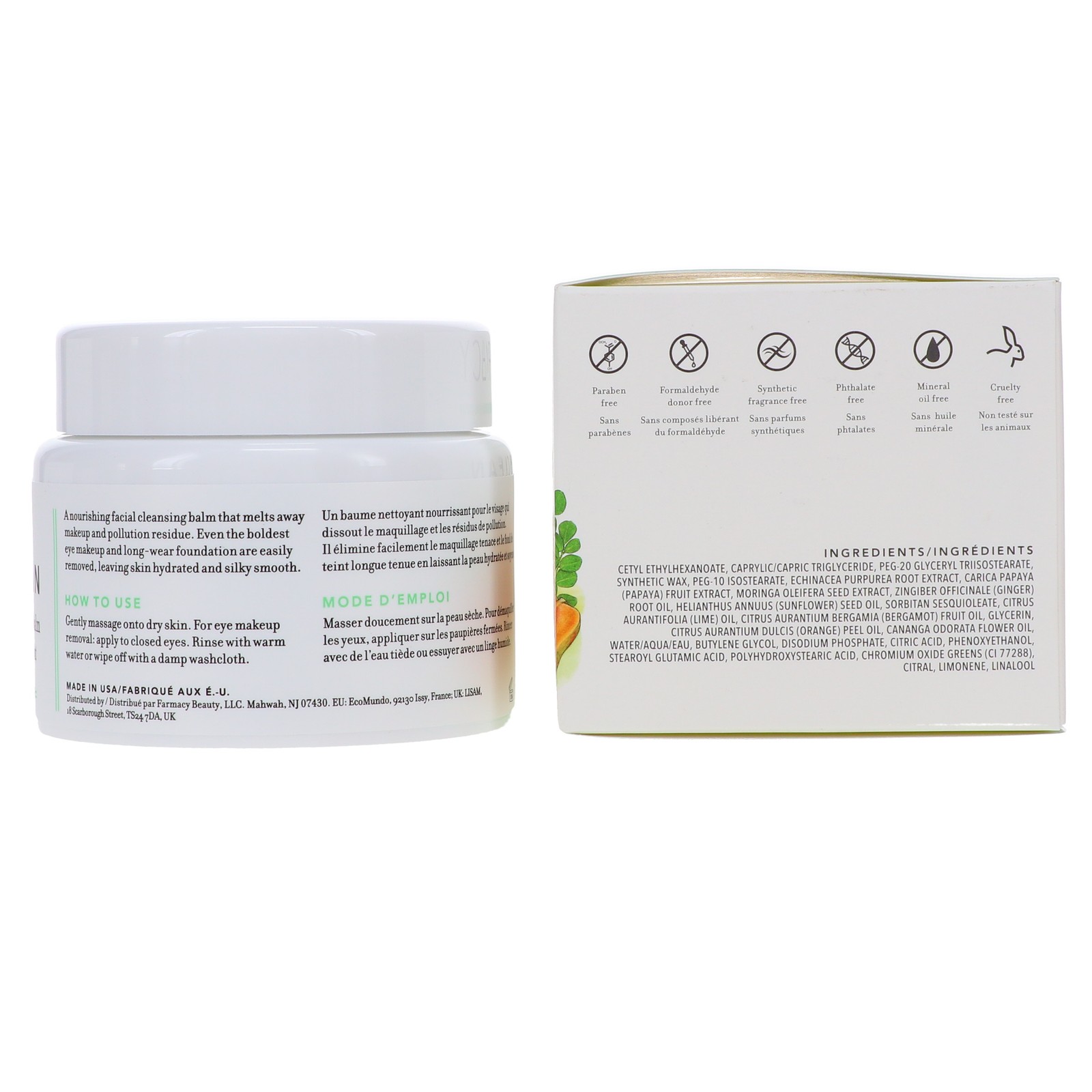 FARMACY GREEN CLEAN MAKEUP MELTAWAY CLEANSING BALM 3.4 OZ