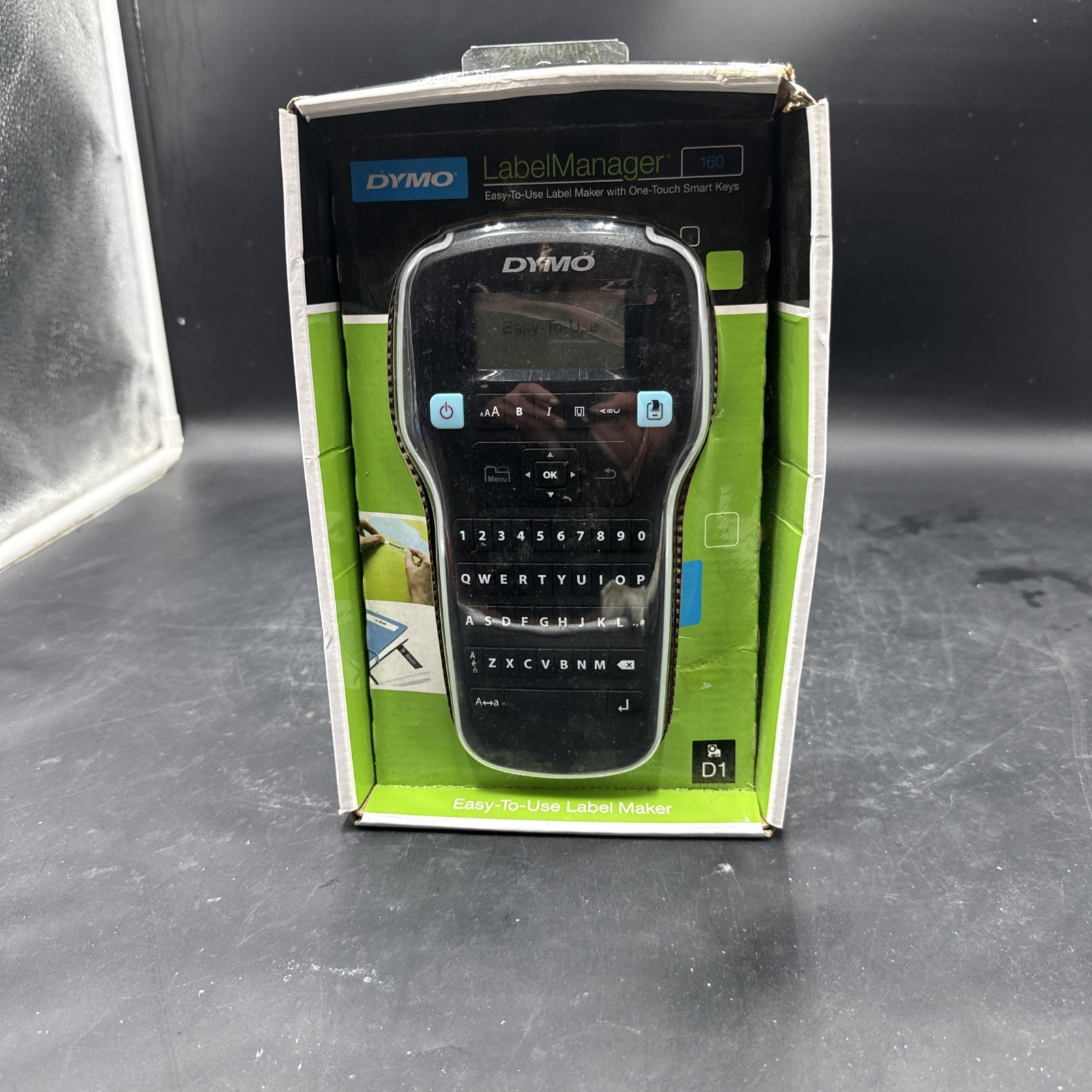 Dymo Label Manager LMR-160 D1  160 Easy To Use Label Maker Black Brand New