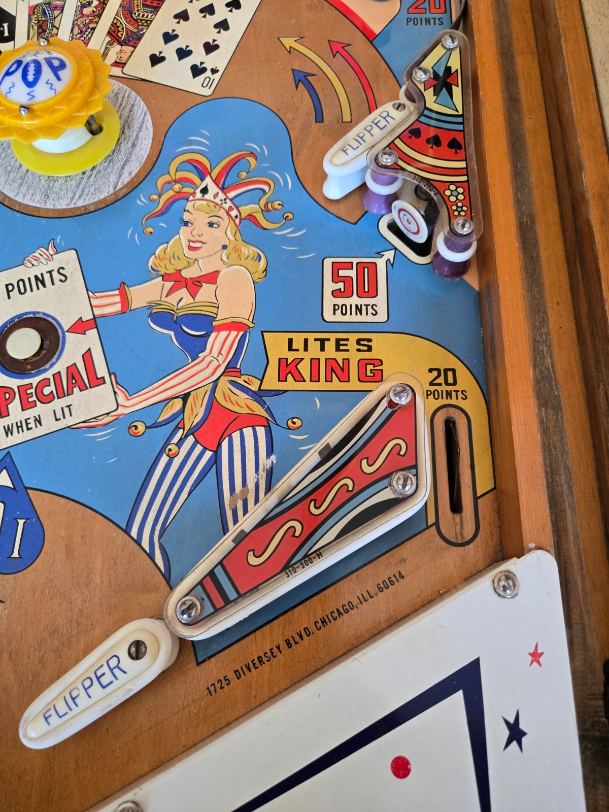 Refurbished Royal Flash Pinball Machine (Chicago Coin) 1964