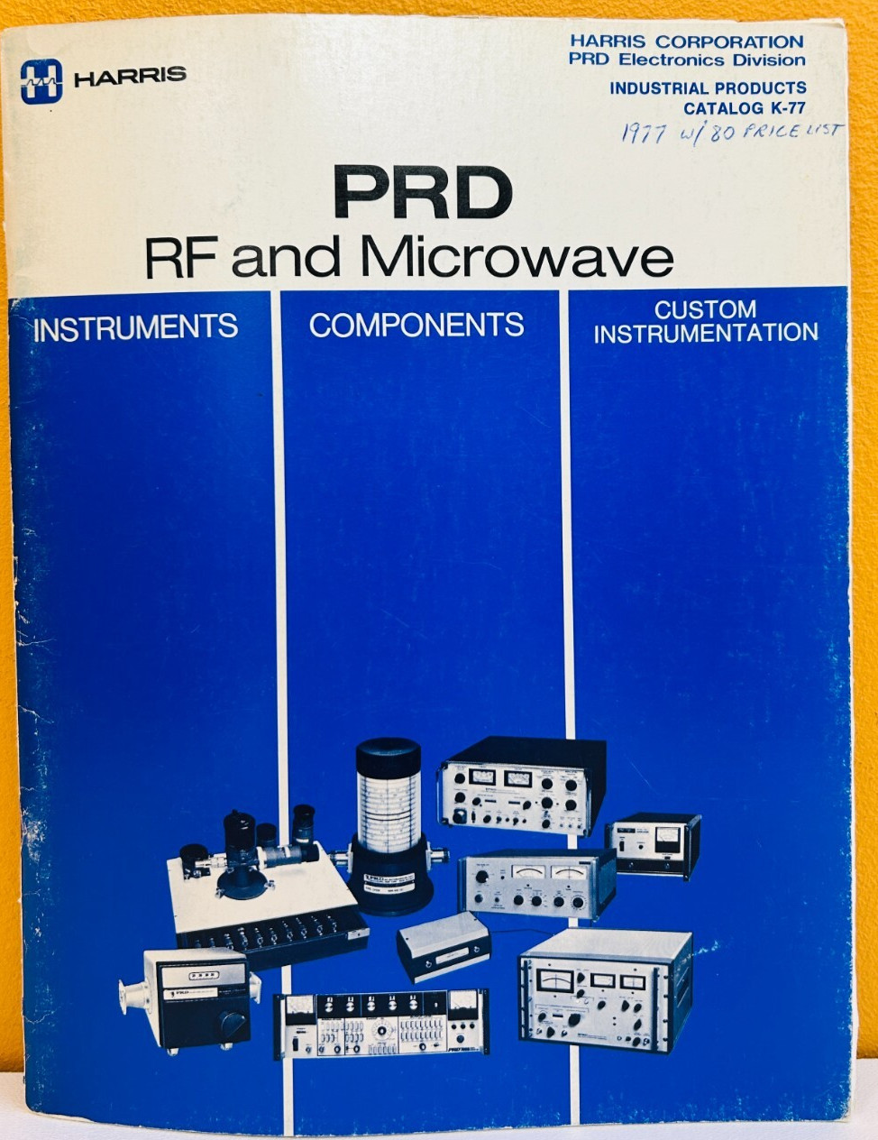 Harris Corporation PRD RF and Microwave Industrial Products K-77 Catalog.