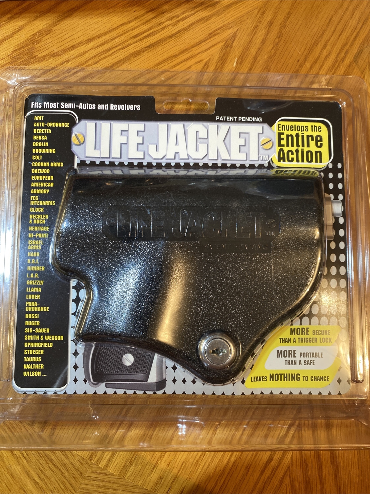 LifeJacket Secure Locking Safety Device for Semi-Autos and Revolvers New