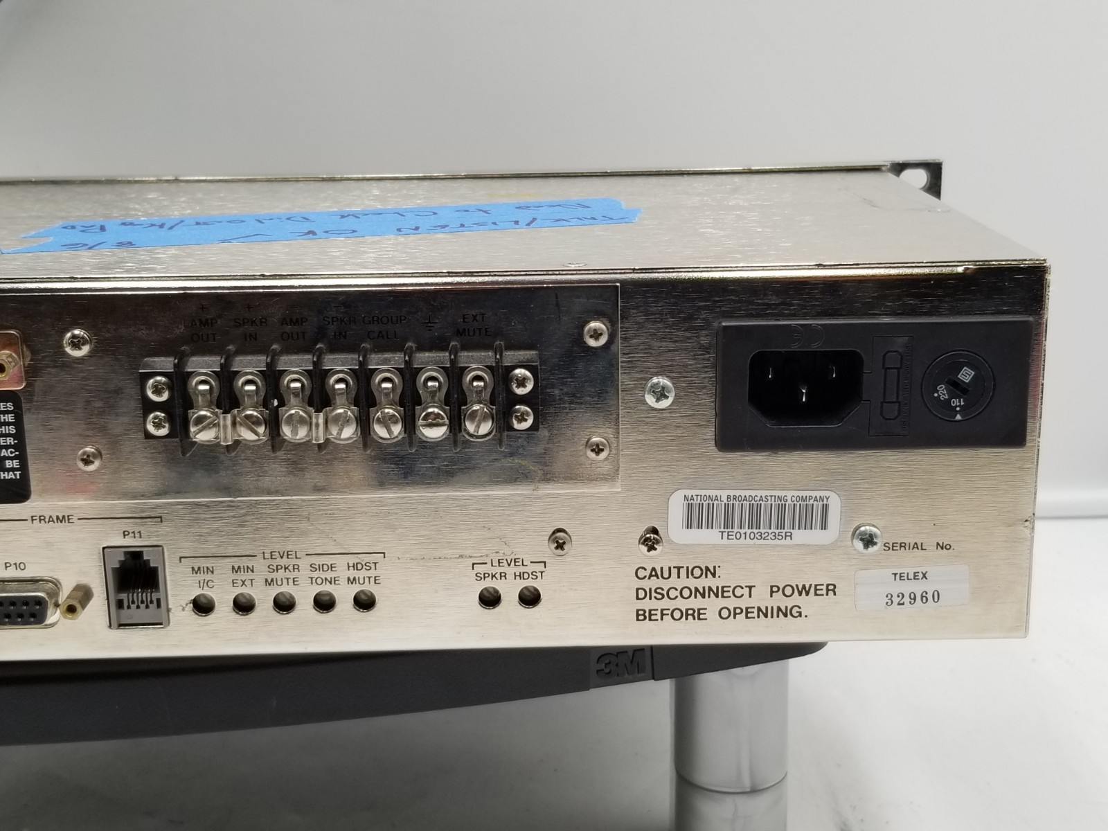 RTS by Telex Matrix Intercom System KP96-7 Intercom Control Panel