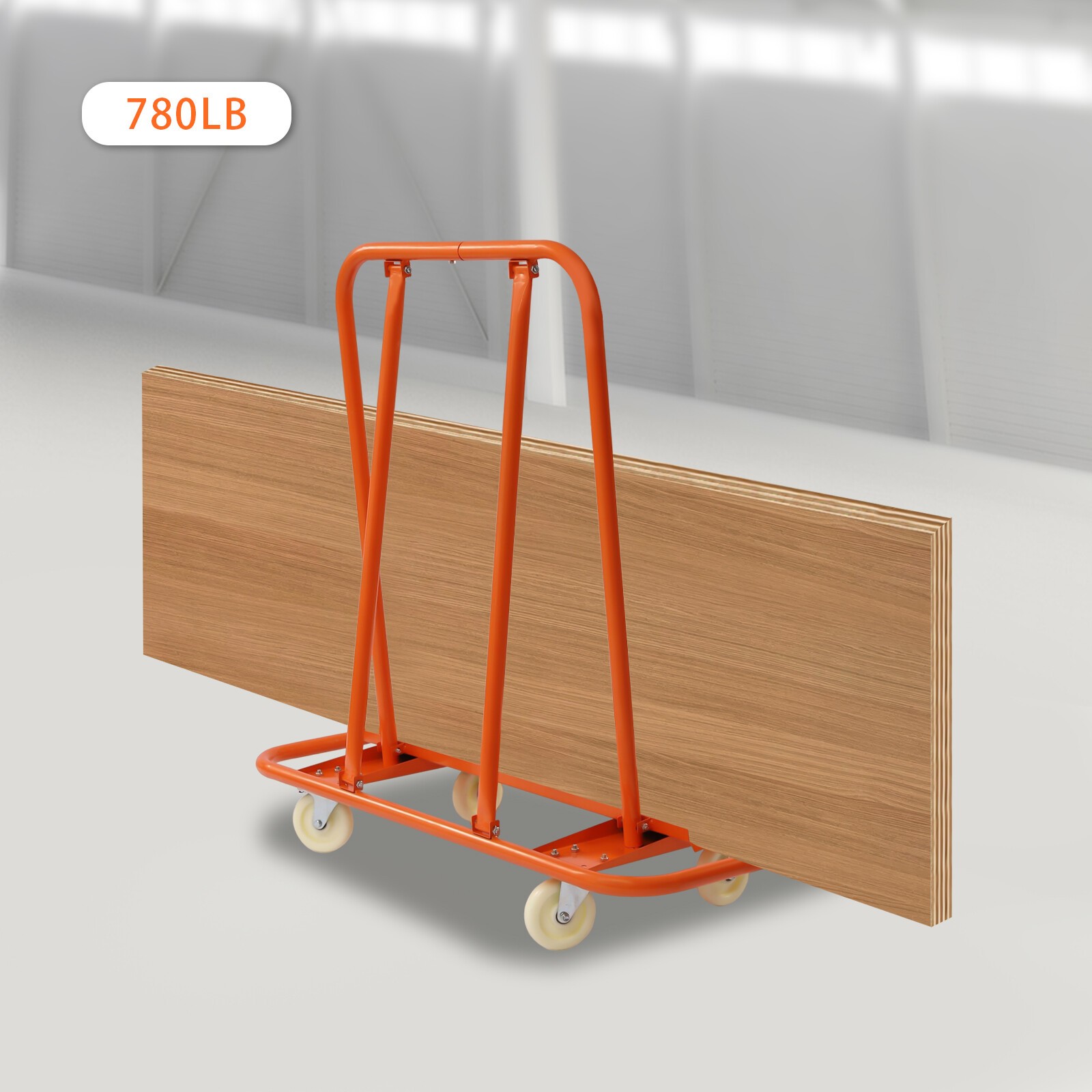780lbs Drywall Cart Dolly Heavy Duty Handling Sheetrock Sheet Panel Service Cart