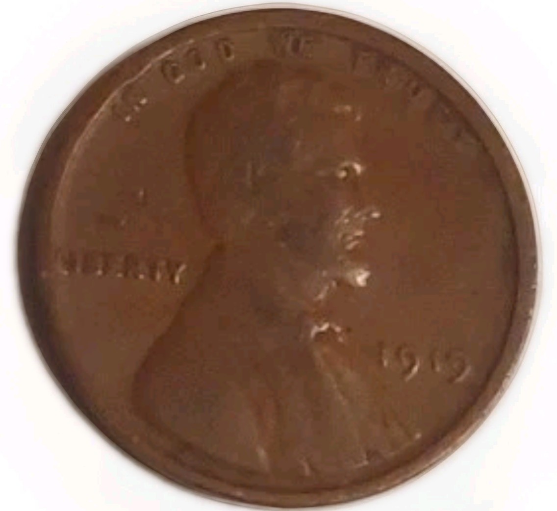 1919 P Lincoln Wheat Cent Brown Penny Full Rim AVE CIRCULATED Free Post