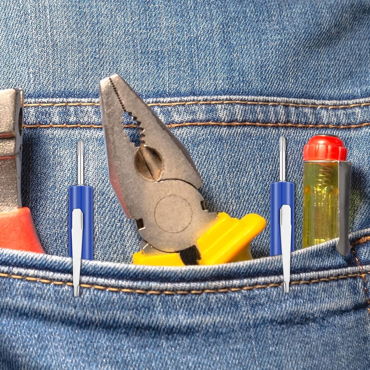 10 Pack Pocket Screwdriver Removal Tool - Small Precision Thermostat Tool