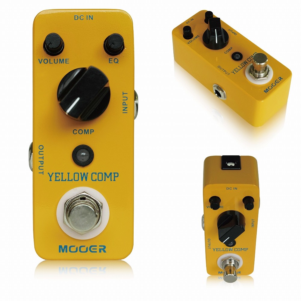 MOOER Mini Compression Effect Guitar Pedal Adjustable EQ Volume for Guitar Bass