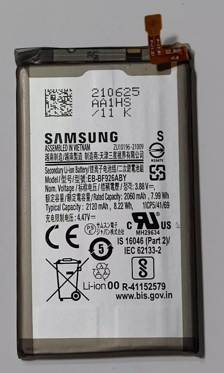 New OEM Samsung Galaxy Z Fold 3 5G EB-BF926ABY SM-F926U 2120mAh Original Battery