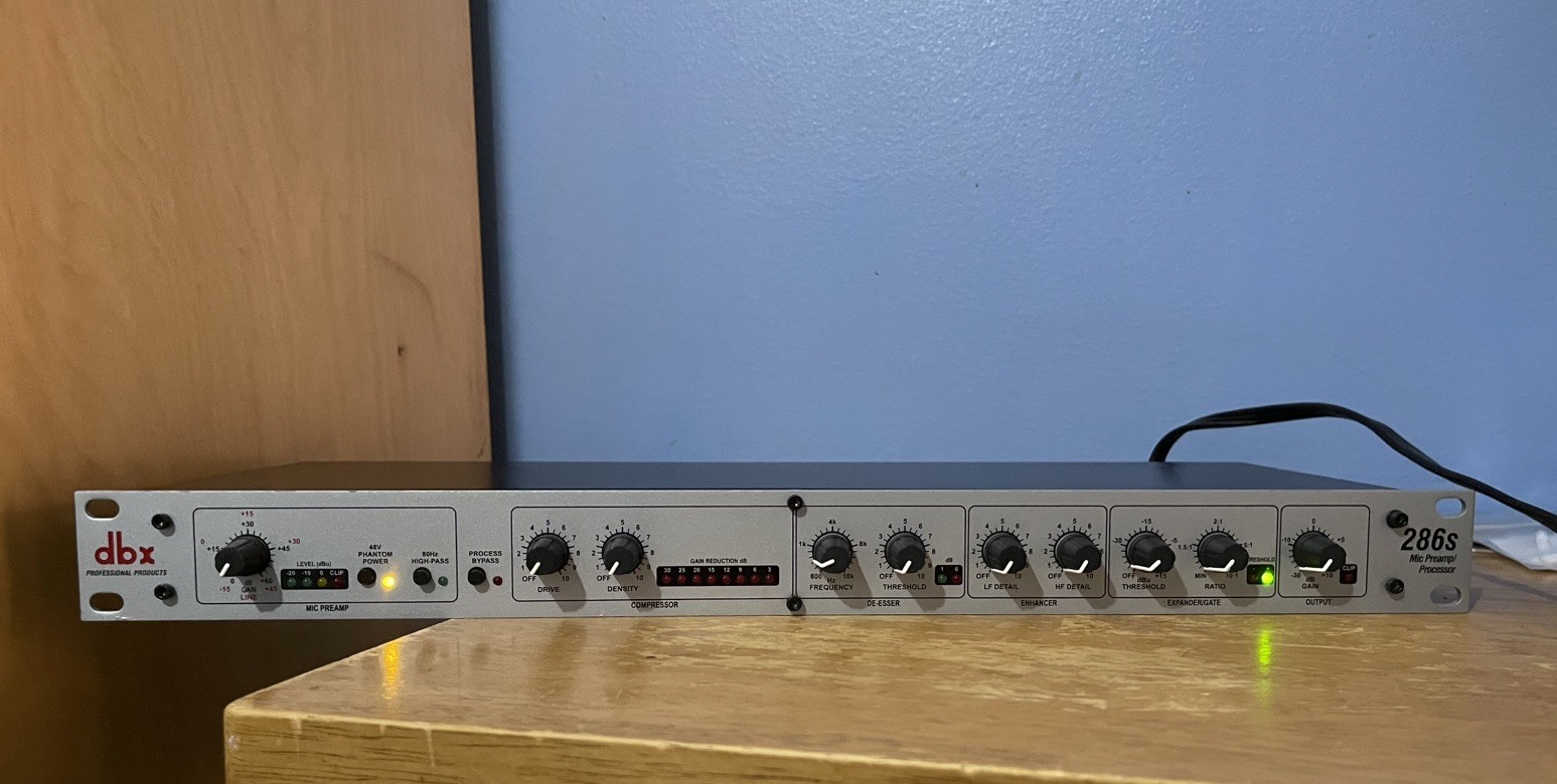 DBX 286S Mic Pre-Amp Processor 286 S Microphone/Instrument Preamp