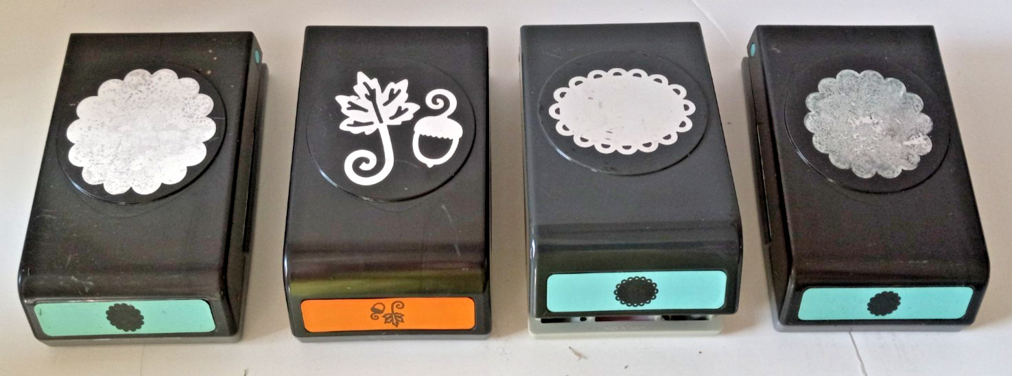 Set of 4 Ek Crafting Punches Assorted Designs