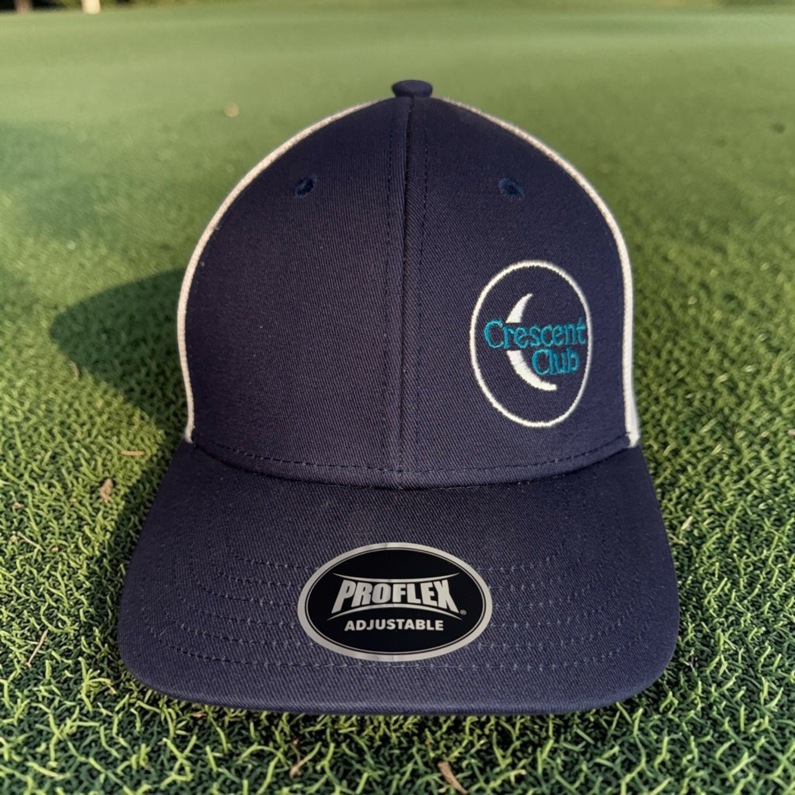 Crescent Club Golf Hat Embroidered Logo Baseball Cap Proflex SnapBack New