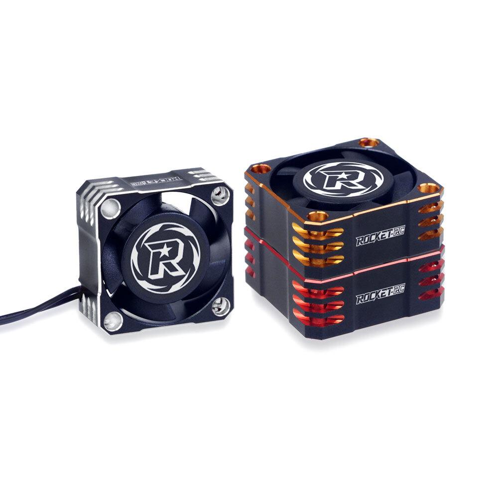 Rocket 25mm 32000RPM Metal Cooling Fan for 1/8 1/10 RC Brushless Motor Car