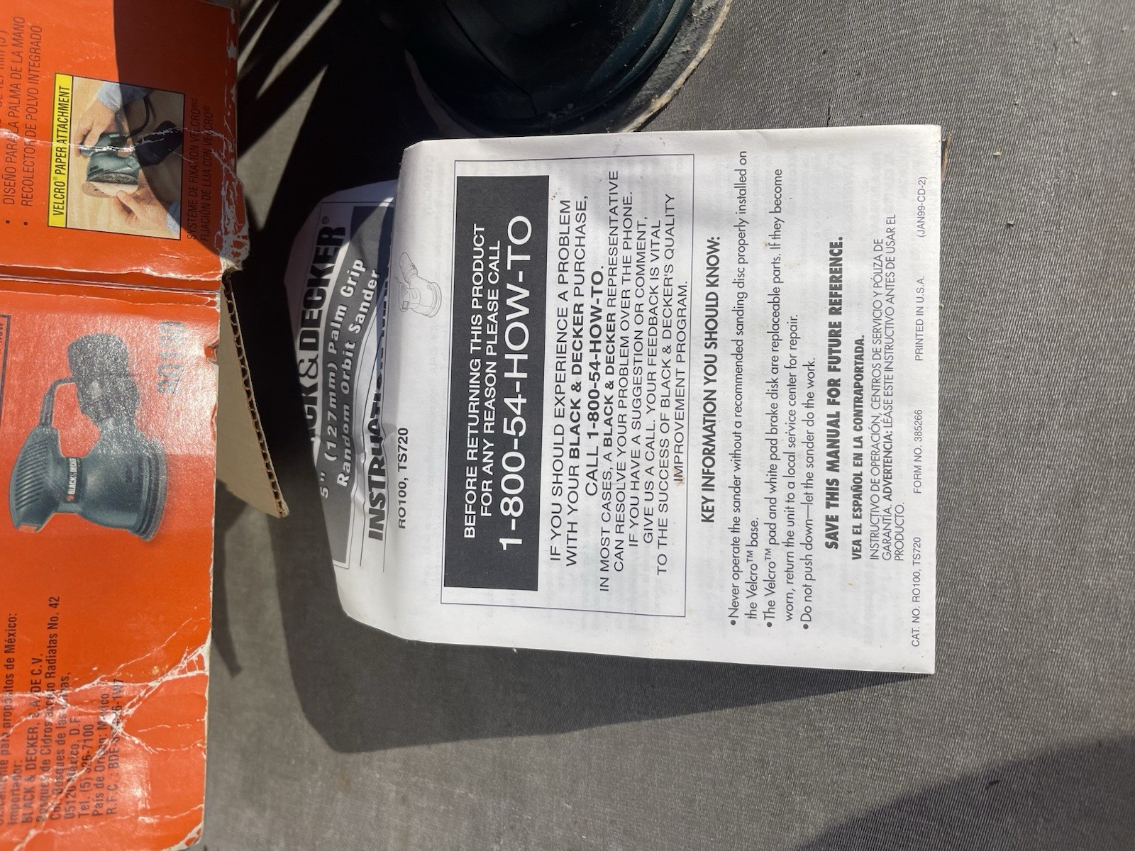 Black&Decker Black Decker BDER0100 5 Inch Random Orbit Sander