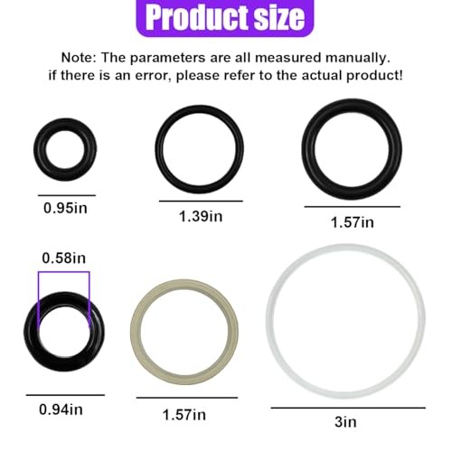 15PCS Floor Jack Seal Kit, 3 Ton Hydraulic Jack Oil Seal & O-Ring Horizontal