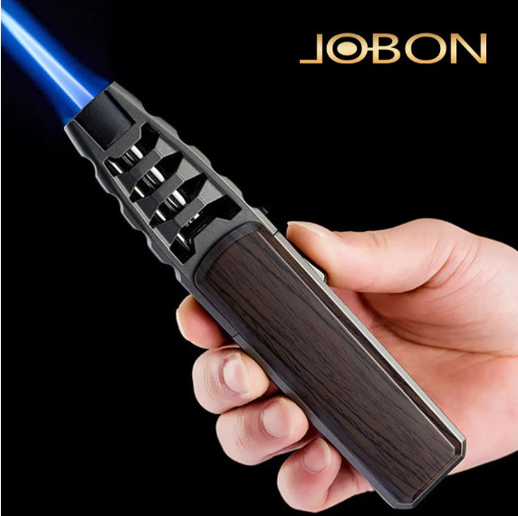 JOBON Kitchen BBQ Cigar Big Jet Flame Turbo Torch Fire Lock Adjust Refill Lighte