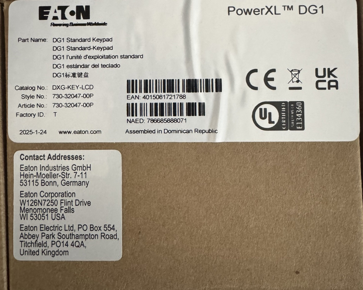 EATON  DXG-KEY-LCD BRAND NEW IN BOX