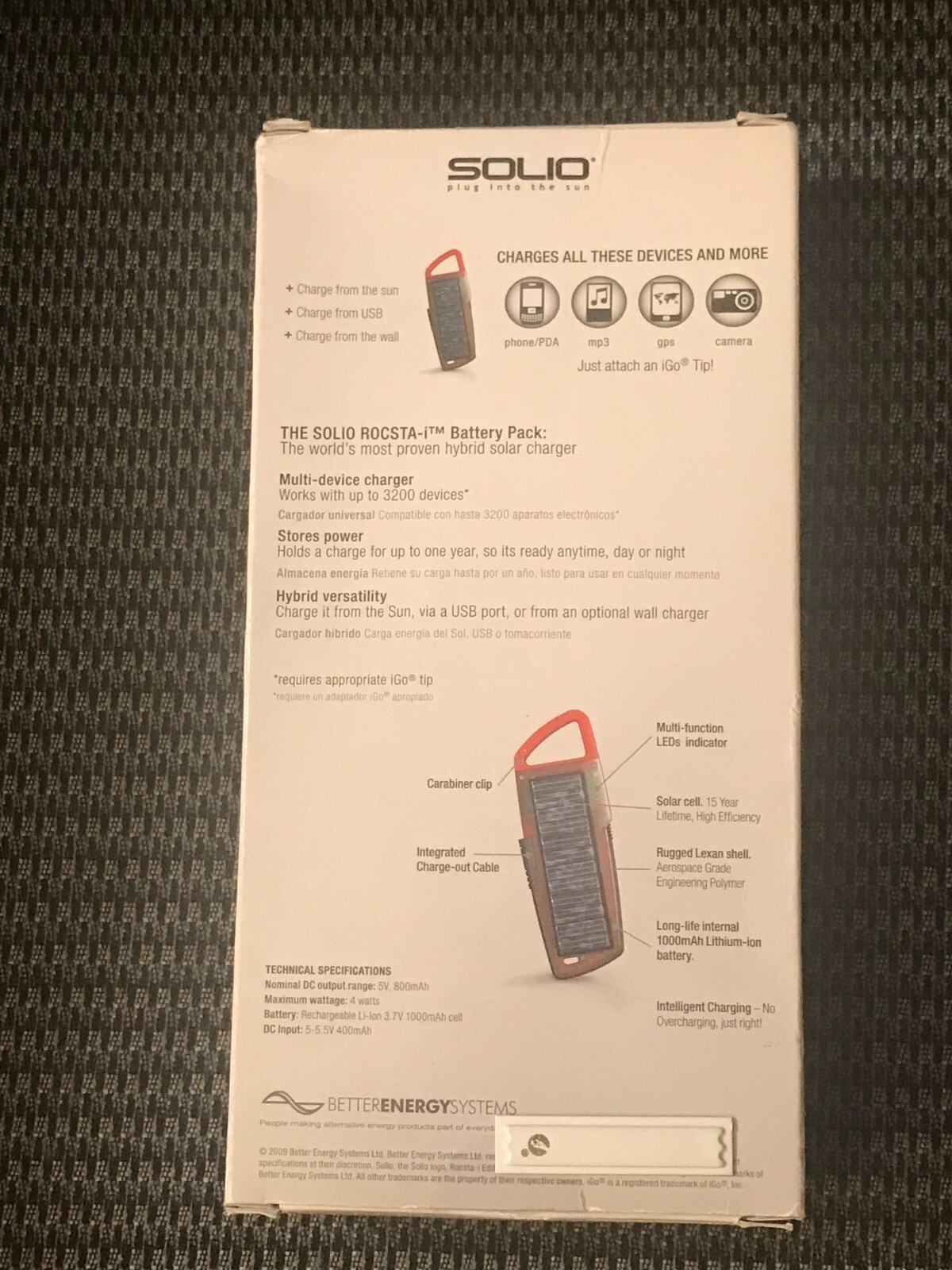 Solio Battery Pack + solarbility - most proven hybrid solar charger