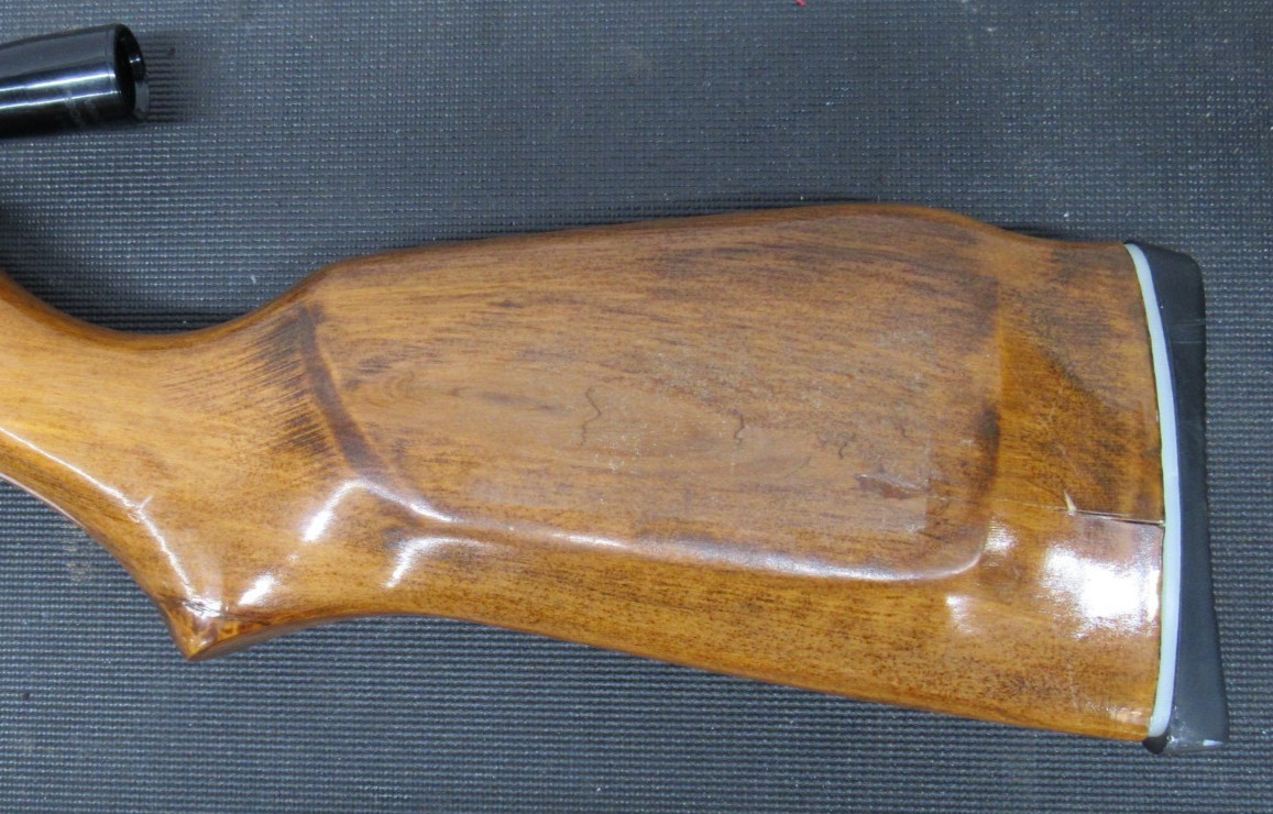 National Standard Break Barrel Air Rifle 4.5 Wood Stock Optronics RB-415 Scope