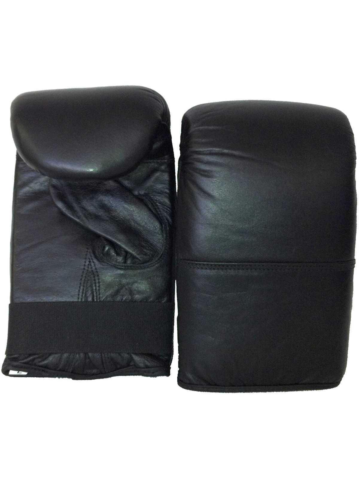 Martial Sports Vintage Boxing Bag Gloves in Genuine Leather for Training - Black