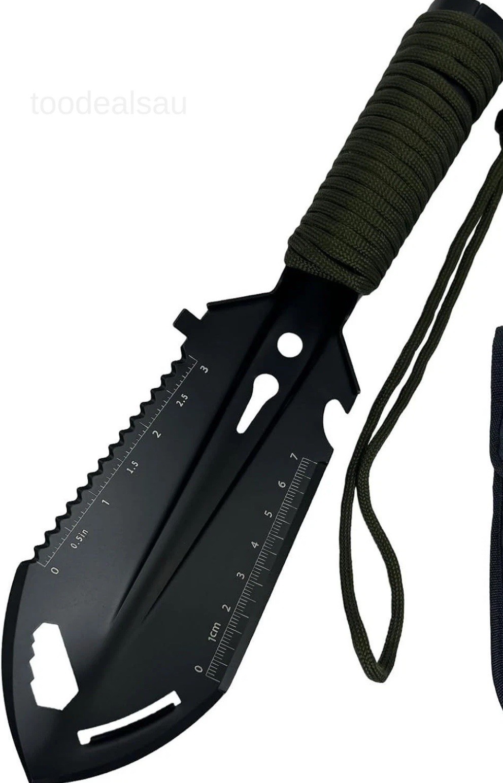 Small Camping Shovel, 9 in 1 Mini Hand Portable backpacking Black