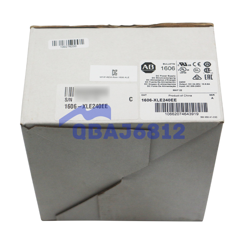 New Sealed Allen-Bradley 1606-XLE240EE Power Supply 240V AC Input Voltage