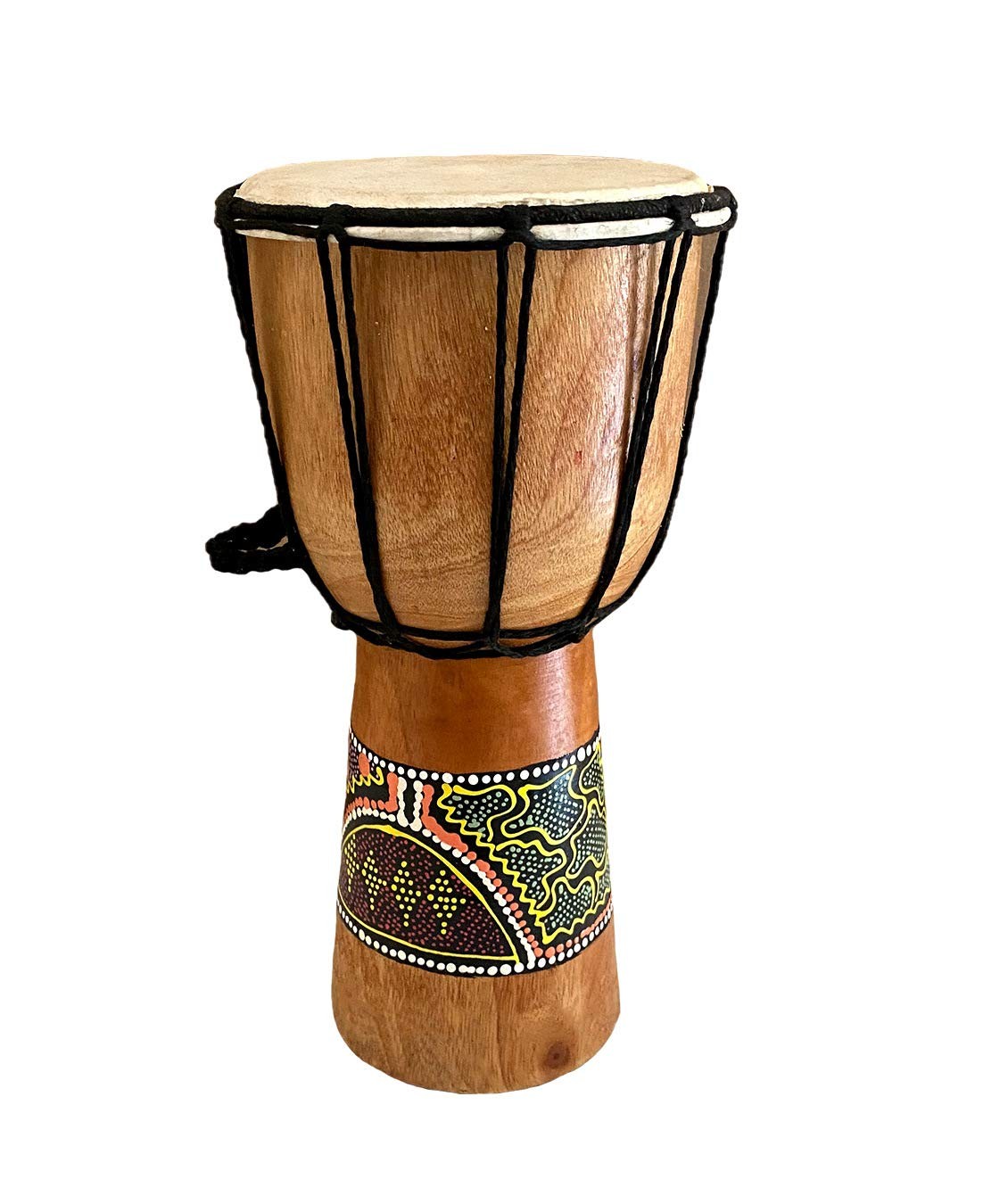 Djembe Drum – Hand Carved African Drum, Bongo Congo Style – Solid Mahogany wi...