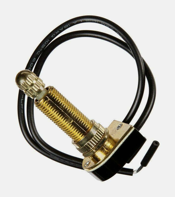 Jandorf Lighting Lamp ROTARY SWITCH Brass Single Pole On/Off Single Throw 61220