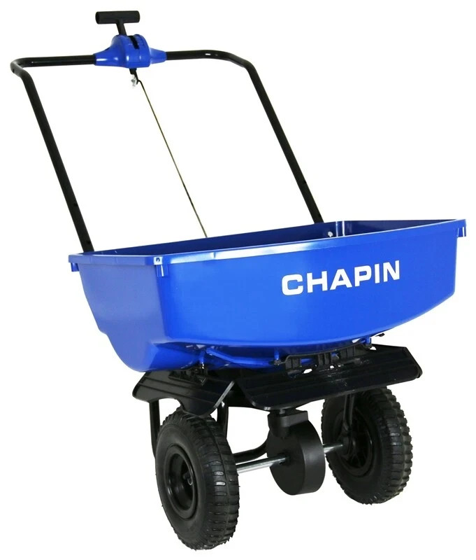Chapin Salt Spreader with Baffles, 70 lb, Steel Frame, Poly Hopper, 8003A  (New)
