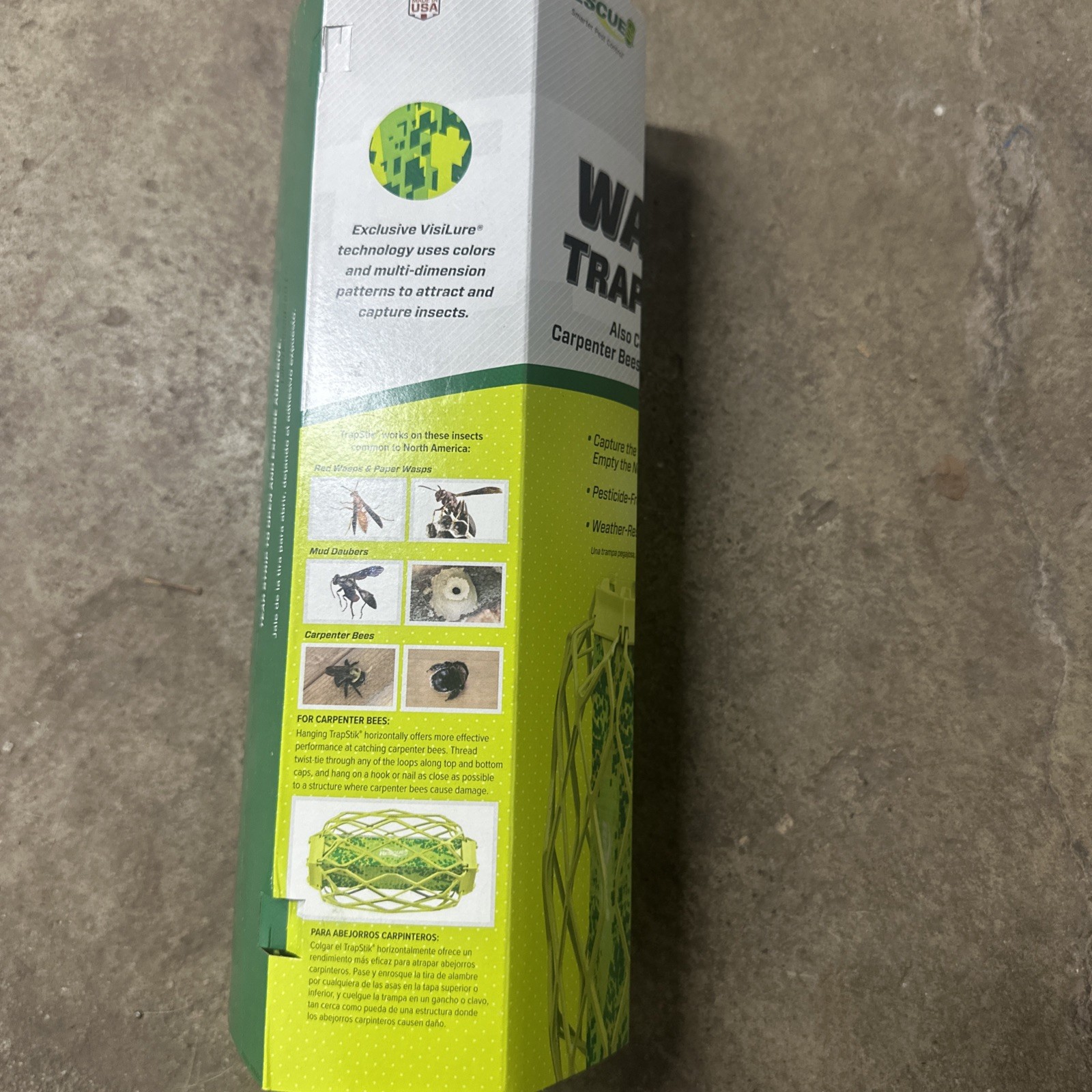 RESCUE! TrapStik for Wasps, Mud Daubers, Carpenter Bees -