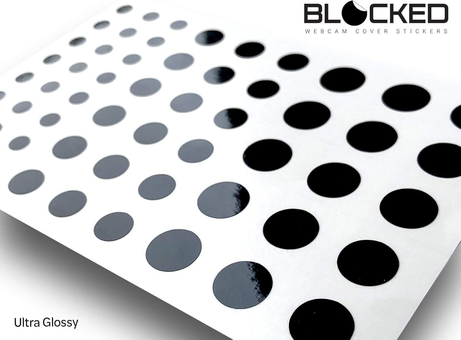 BLOCKED Stackable Webcam/Camera Vinyl Covers | 57 Low-Tack Reusable Webcam Stick