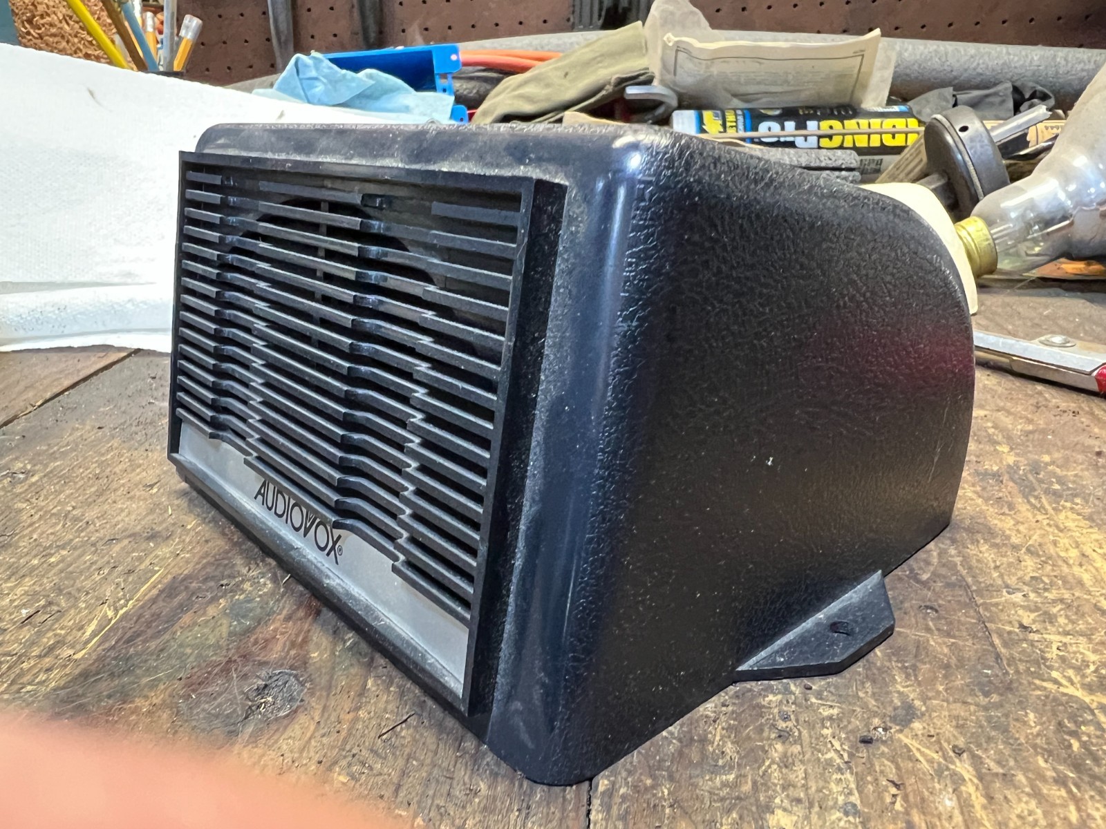 Vintage - Audiovox - single speaker - 8OHM - in case - previously used w/ cb