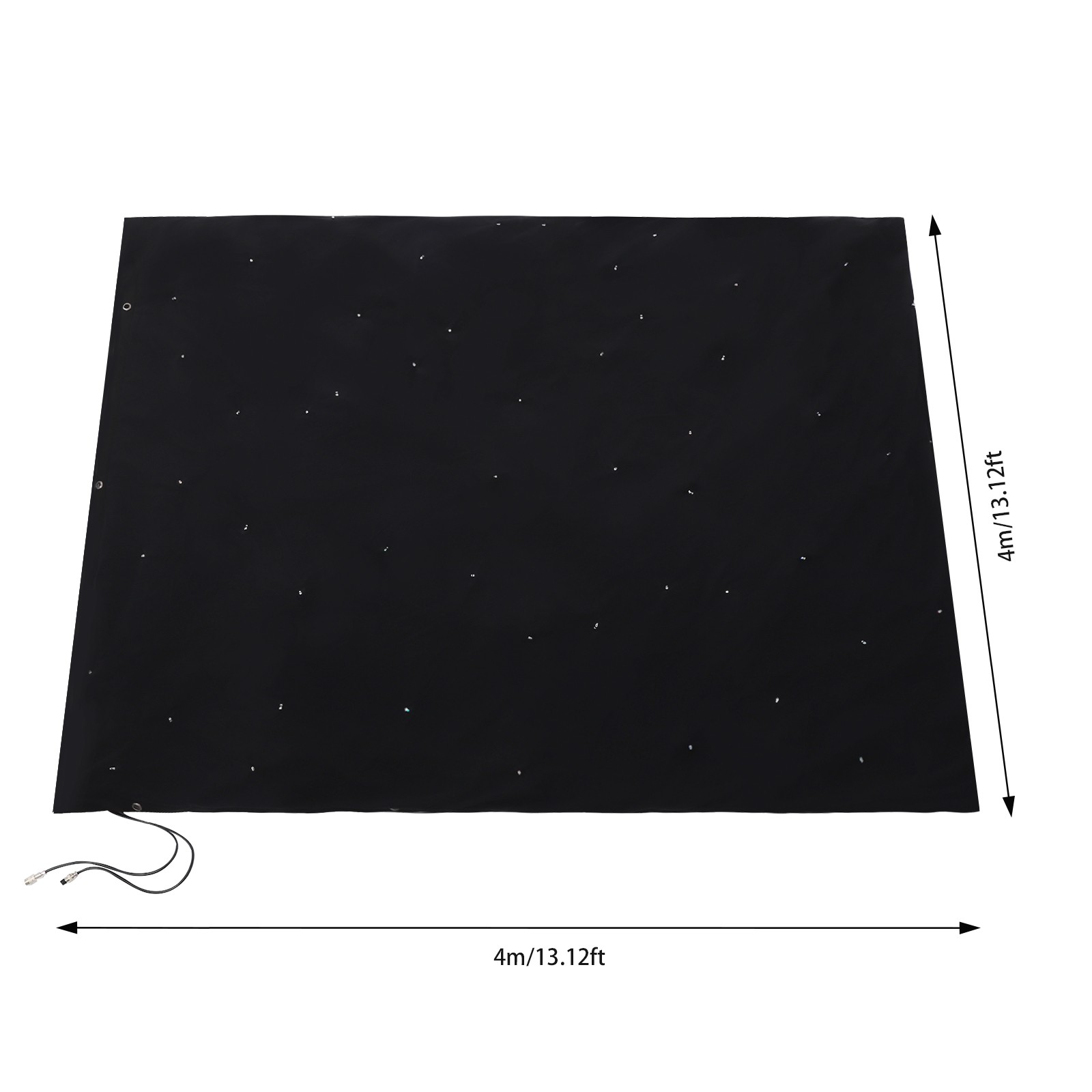 13*13ft LED Stage Star Backdrop DMX Star Curtain Starry Sky Background w/Remote