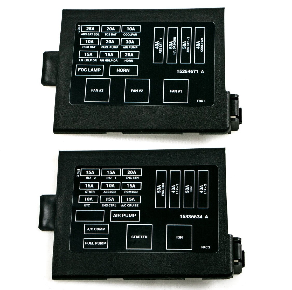 1998-2002 Camaro Firebird LS1 Engine Fuse Box Panel Covers & Decals HT12176310-2