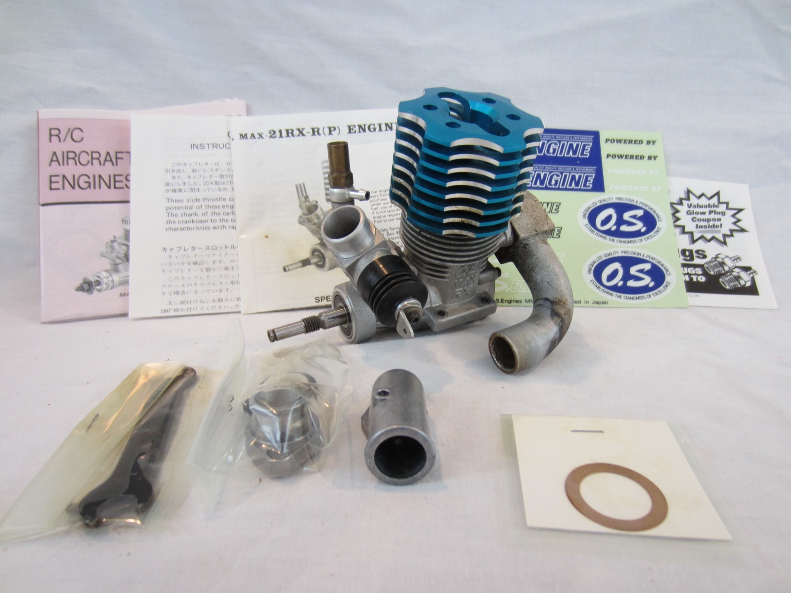 O.S. Max RX-R .21 RC Car Engine, USED
