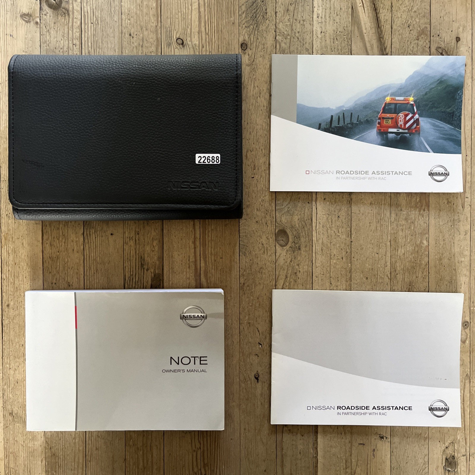 04-08 NISSAN NOTE OWNERS HANDBOOK MANUAL + WALLET 2007 Ref22688