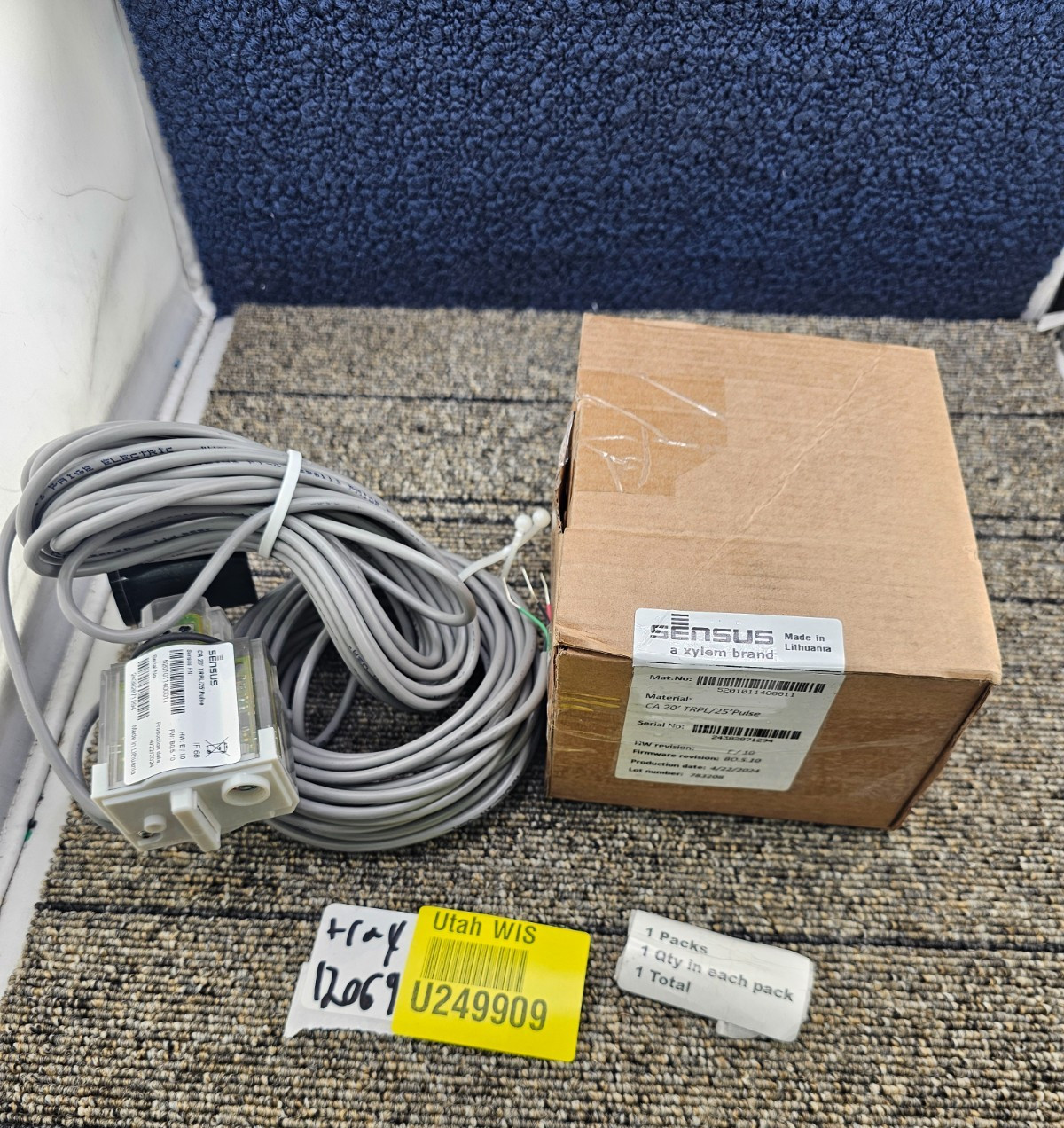 SENSUS 5201011400011: Pulse Sensor / Transmitter 20ft - 25ft Cable Length IP68