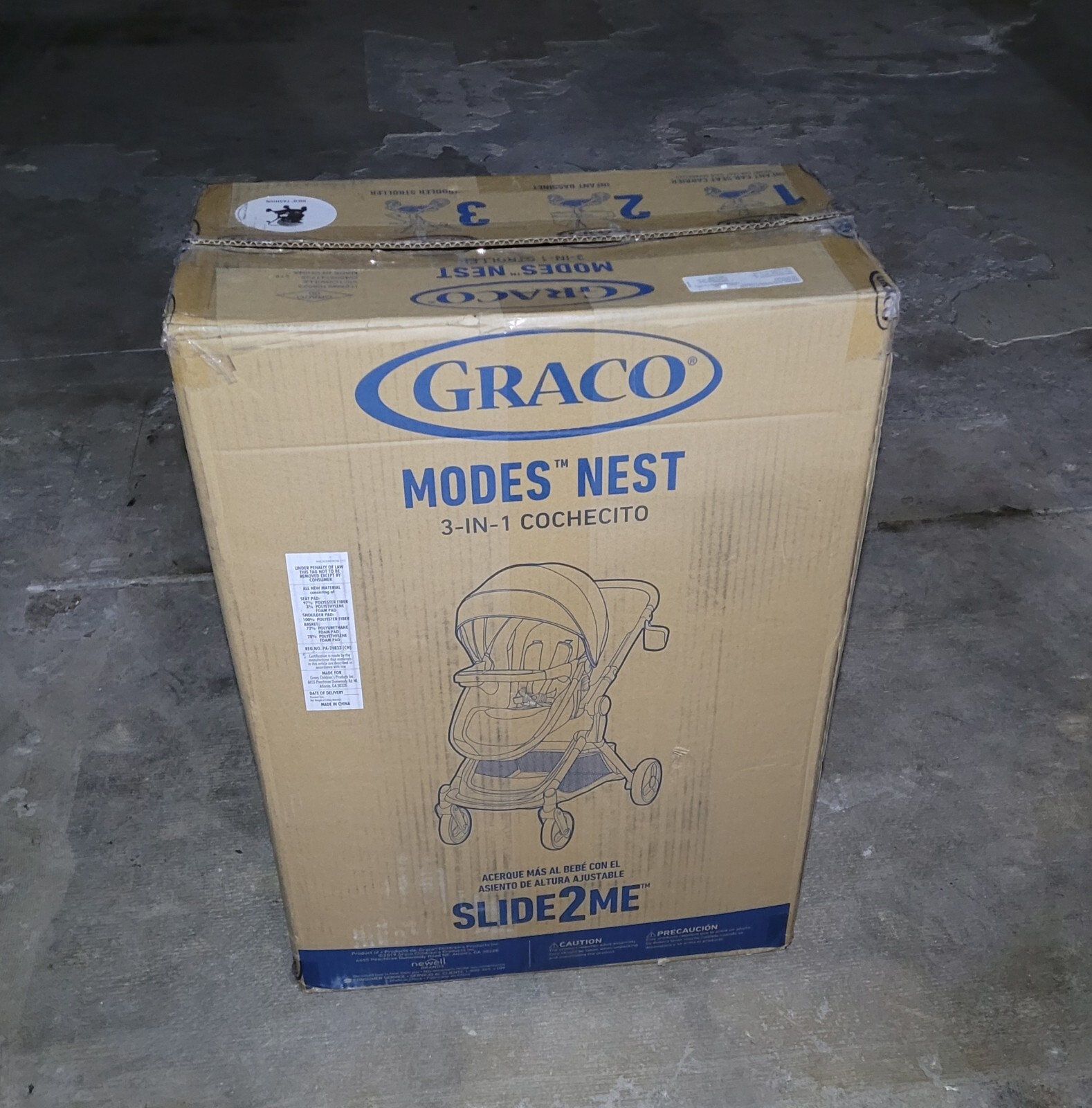 GRACO MODES NEST SLIDE2ME 3-IN-1 BABY STROLLER MODEL 2106523