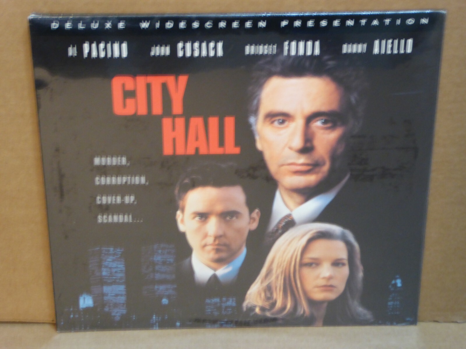 CITY HALL Laser Disc NEW SEALED Deluxe Widescreen Al Pacino Bridget Fonda