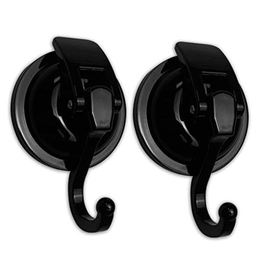 Suction Cup Hooks 2 Pack,  Heavy Duty Vacuum Suction Shower Hooks Window Glass