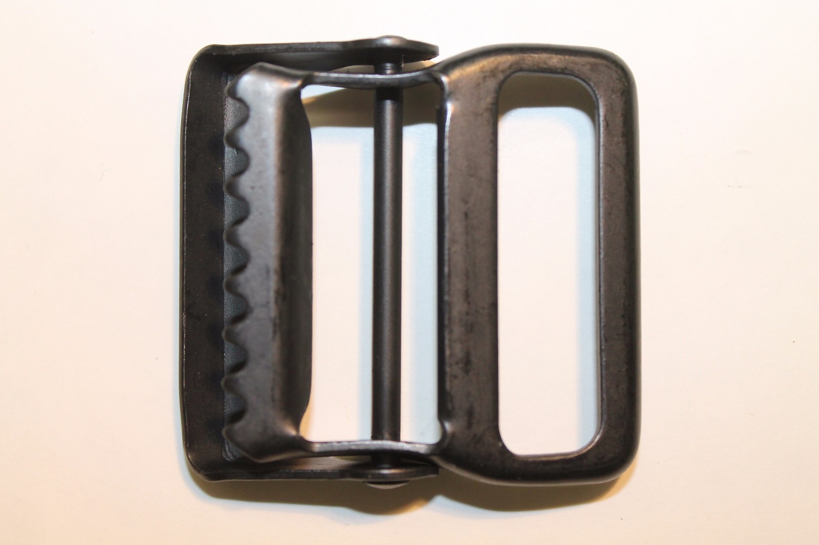 Military Webbing Tongueless Hinge Buckle, 1 1/2", Mil-Spec, Black. Lot of 10