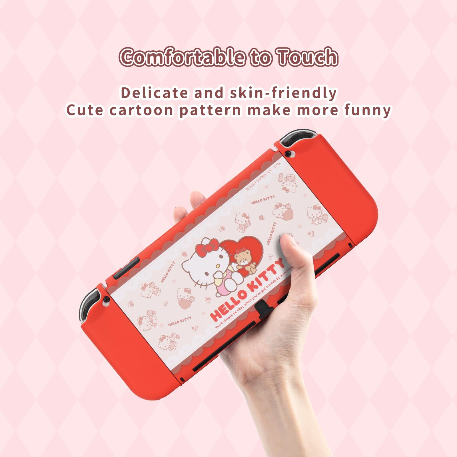 GeekShare X Sanrio Protective Case HardShell for Nintendo Switch/OLED HelloKitty