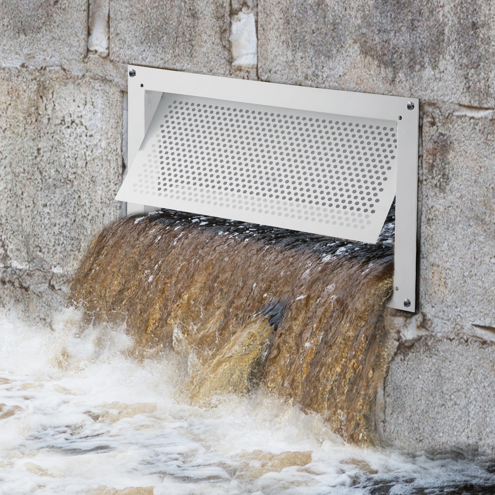 8"x16" Flood Vent Crawl Space to Reduce Foundation Damage and Flood Risk