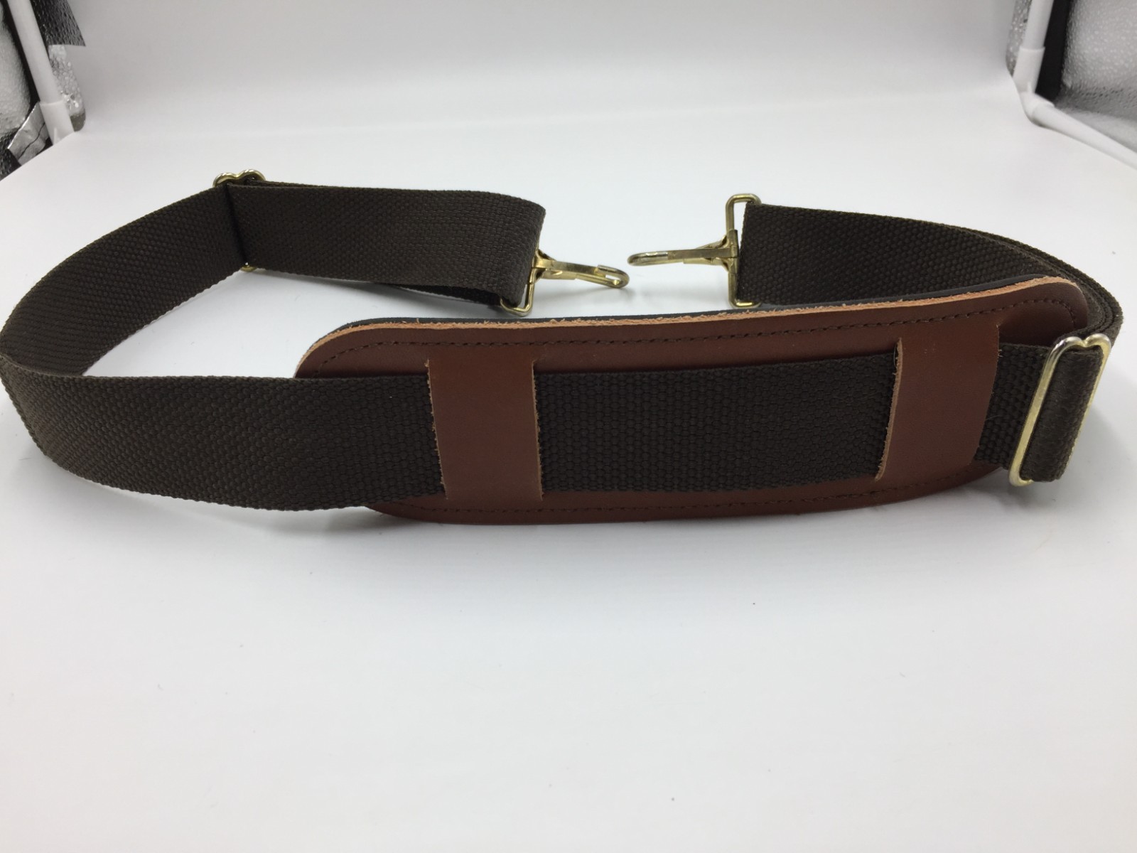 Gun Rifle Sling Strap,Nylon,  W/ Leather Pad, Adjustable Strap