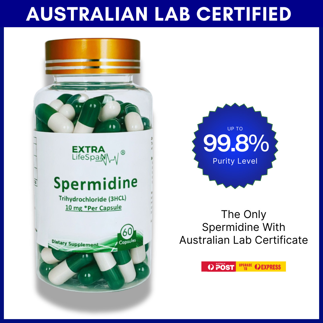 Spermidine Trihydrochloride Capsules Australian Certified Anti Aging Supplement