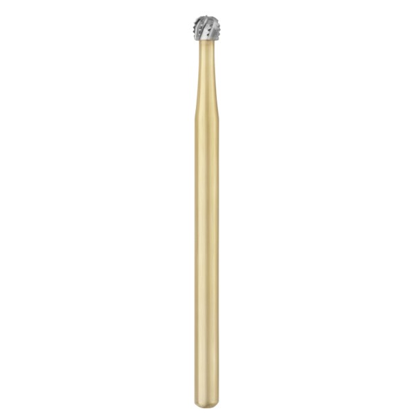 Great White Gold FG #6R SL Round Restorative Removal Carbide Bur, 5/Pack