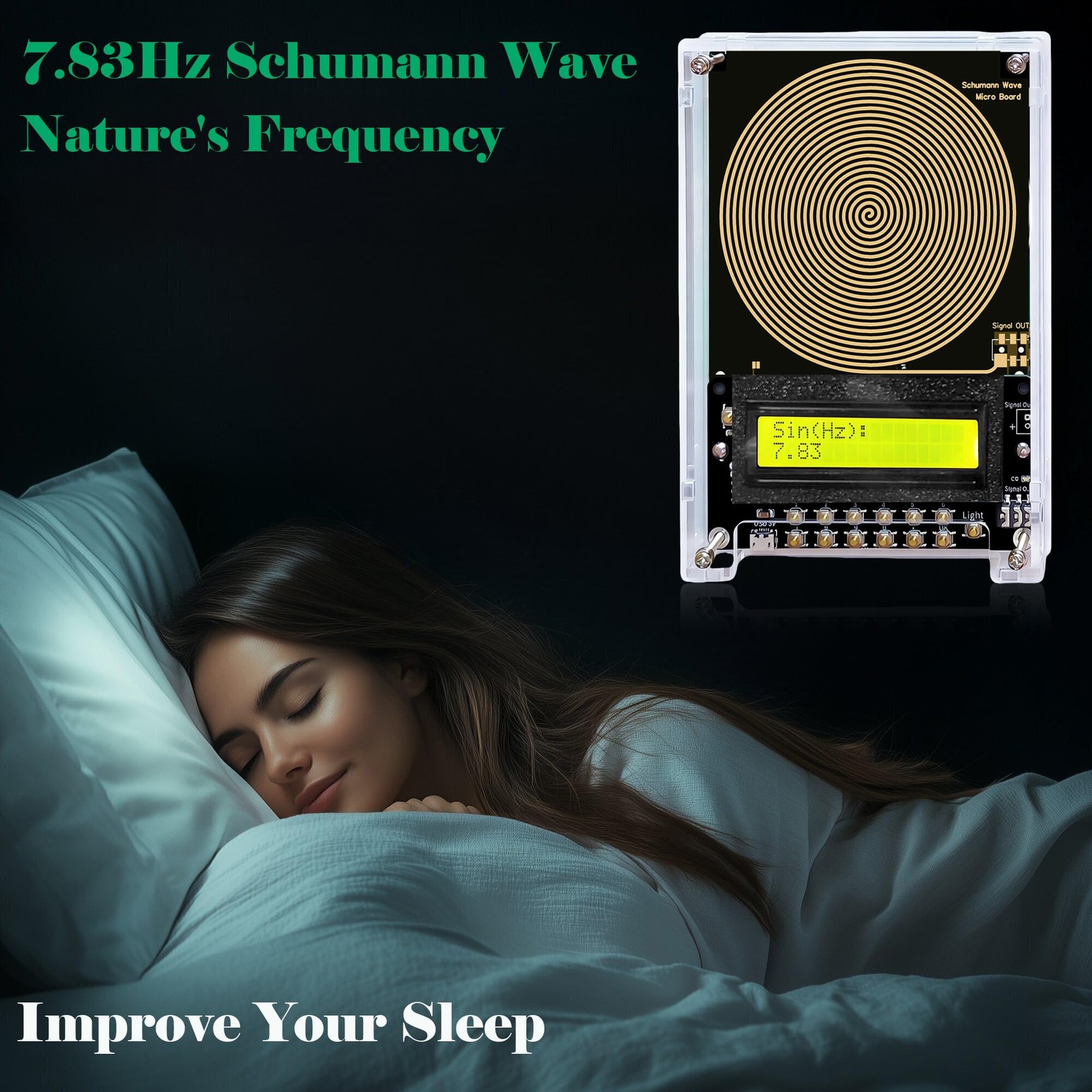 7.83Hz Schumann Resonance Generator, Ultra Low Frequency Generator for Healin...